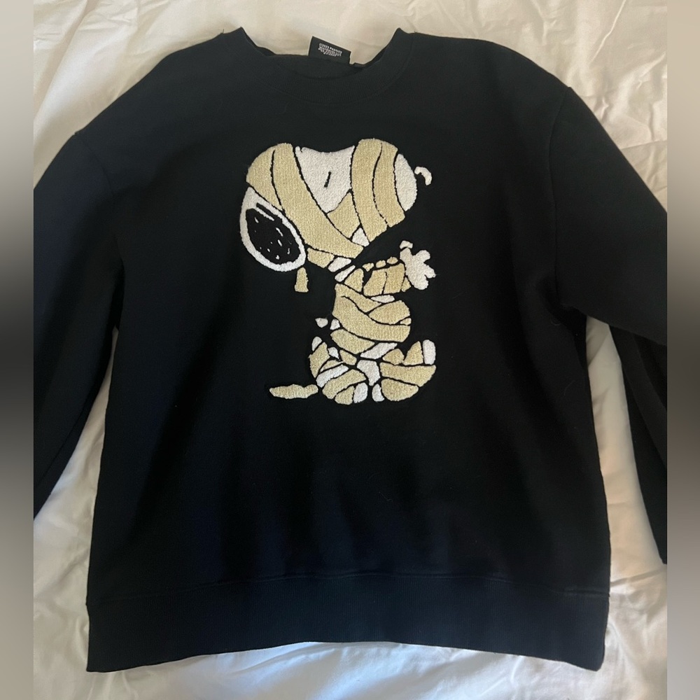 Snoopy halloween sweater forever 21 brand fits baggy